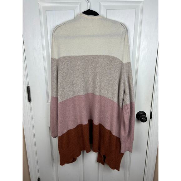 Madewell Color Block Alpaca Merino Wool Blend Cardigan Sweater Longline XXL - Picture 7 of 7